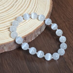 白色貓眼石手串